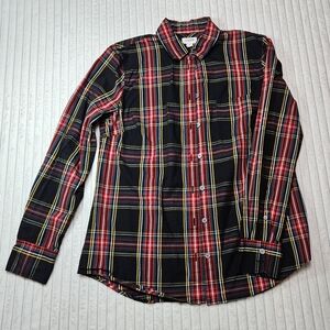 J. Crew Black and Red Plaid Button Down Shirt